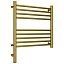 Полотенцесушитель электрический Сунержа Богема 3.0, высота 50 см, ширина 50 см, диммер слева/справа, цвет состаренная латунь, 051-5804-5050/051-5805-5050