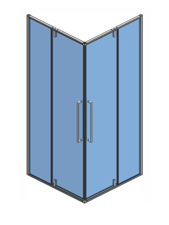 Душевой уголок AQUAme AQM7102-2-9 90х90х195