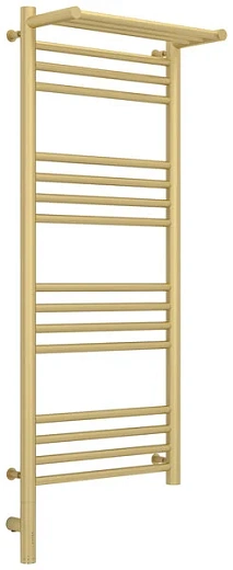 Полотенцесушитель электрический Сунержа Богема 3.0 1000 x 400 с полкой, ширина 43.2 см, высота 112.4 см, матовая шампань, L/R