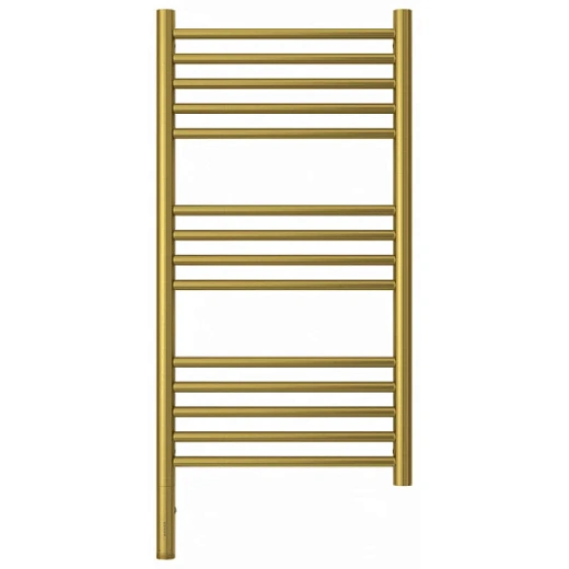 Полотенцесушитель электрический Сунержа Богема 3.0, высота 80 см, ширина 40 см, диммер слева/справа, цвет состаренная латунь, 051-5804-8040/051-5805-8040