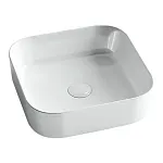 Умывальник Ceramicanova CN6012 38.5х38.5х13.5см накладной квадратный без перелива, CN6012