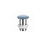 Донный клапан Ceramicanova CN2000ML, без перелива, керамическая накладка, цвет голубой матовый