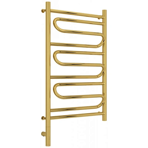 Полотенцесушитель электрический Сунержа Элегия 3.0, высота 80 см, ширина 50 см, диммер слева/справа, цвет золото, 03-5818-8050/03-5819-8050