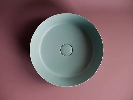 Умывальник Ceramicanova Element CN6022MLG 39х39х12см накладной круглый без перелива, CN6022MLG