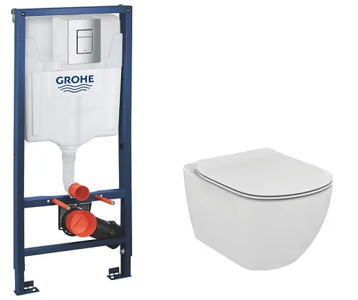 Комплект: инсталляция grohe 38772001 + унитаз Ideal Standard Tesi T007901