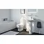 Унитаз напольный для монтажа с бачком матовый белый Silk White Ideal Standard TESI SILK WHITE технология AquaBlade, T0087V1