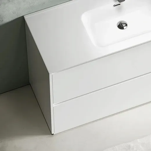 Тумба под раковину Sancos Libra Floor LB120F-1W, 120 см, напольная, цвет белый глянцевый