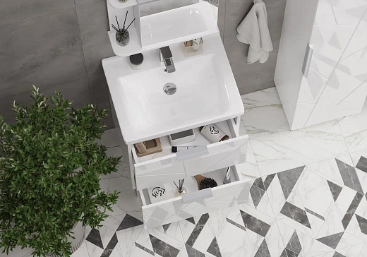 Тумба Volna Twing tnTWG80.2Y-01-1 с умывальником Миранда 80