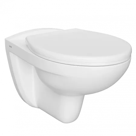 Подвесной унитаз VitrA Normus ободковый Open-Rim санитарный фарфор антибактериальное покрытие Hygiene, белый, 6855B003-0101