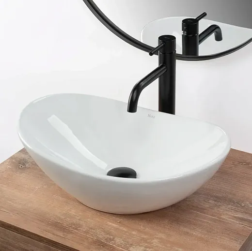 Умывальник накладной Rea Royal Mini white 47,5х31 белый, REA-U6507