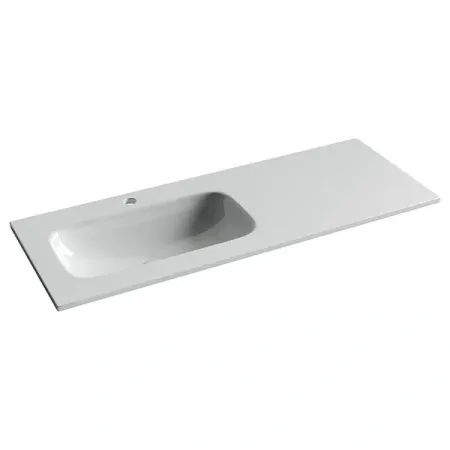 Раковина Ceramicanova Grace CN7020 встраиваемая, 121 х 45.7 см, левая, белый, сантехфарфор