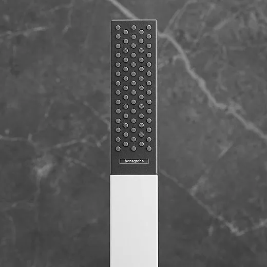 Лейка ручного душа Hansgrohe Rainfinity 26867700 чёрно-белая матовая