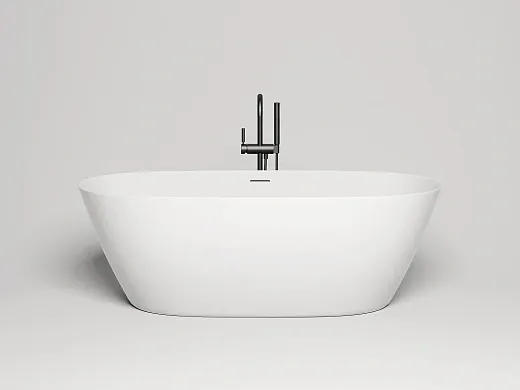 Ванна Salini Sofia 102521MF, 165 х 75 см, из искусственного камня S-Stone, цвет белый матовый, покраска по RAL полностью