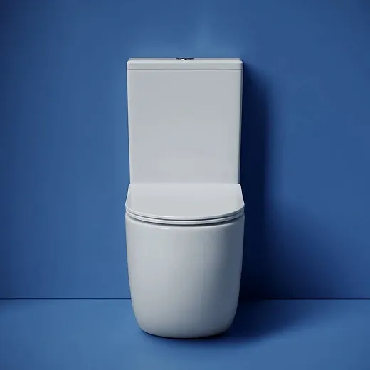 Напольный унитаз Ceramicanova Metropol CN4001T, безободковый, смыв торнадо, сиденье микролифт, белый