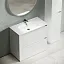 Тумба под раковину Sancos Libra Floor LB90FW, 90 см, напольная, цвет белый глянцевый