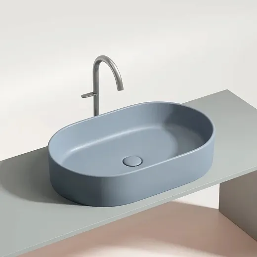 Умывальник Ceramicanova Element CN6048MHL 60см сантехфарфор серо-голубой, CN6048MHL