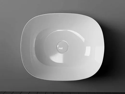 Умывальник Ceramicanova Element CN6018 46х35х15.5см накладной овальный без перелива, CN6018