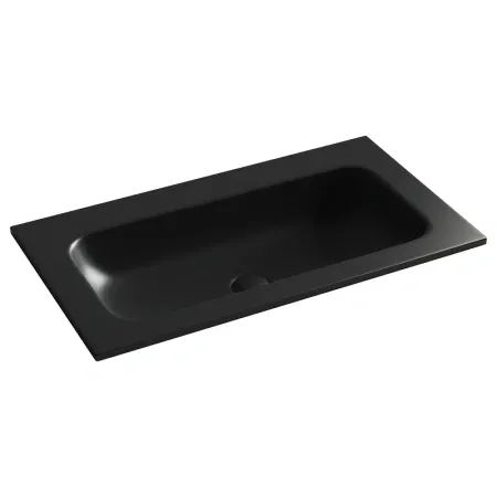 Умывальник Ceramicanova Grace CN7012MBWx 81см сантехфарфор черный матовый (без отв.), CN7012MBWx