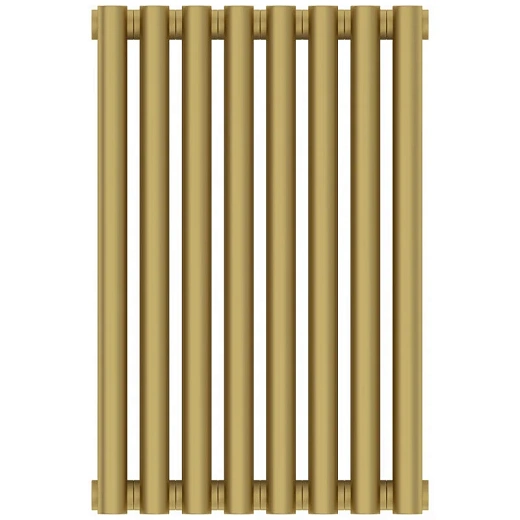 Радиатор трубчатый Сунержа Эстет-11, 8 секций, боковое подключение, цвет матовое золото, 032-0302-5008