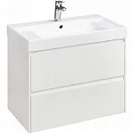 Тумба для умывальника Roca Ona 80см, 78.5x45.0x56.5см, с 2 ящиками, белый, 857630509
