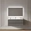 Зеркало Sancos Square 2.0 SQ2.1200, 120 x 70 см, с подсветкой, c сенсорным выключателем, цвет белый