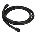 AQM1501MB  Шланг душевой AQUAme, ПВХ, 1000 мм, с латунными коническими гайками и защитой от перекручивания, черный матовый