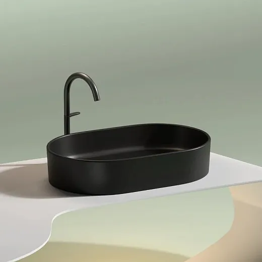 Умывальник Ceramicanova Element CN6048MB 60см сантехфарфор черный матовый, CN6048MB