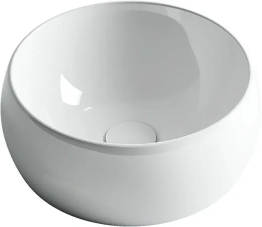 Раковина Ceramicanova CN6001 39.5 x 39.5 x 15.5 см, накладная, круглая, без перелива, сантехфарфор