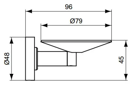 Мыльница Ideal Standard IOM хром