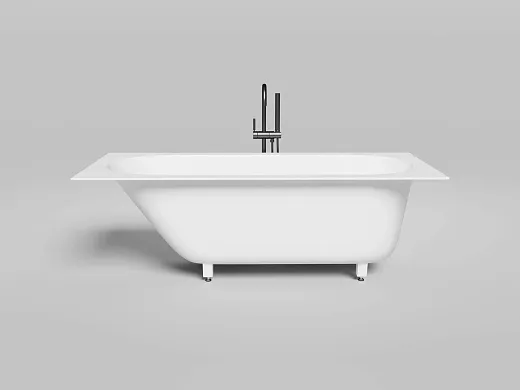 Ванна Salini Ornella 102311GF, 170 х 75 см, из искусственного камня S-Sense, цвет белый, покраска по RAL полностью