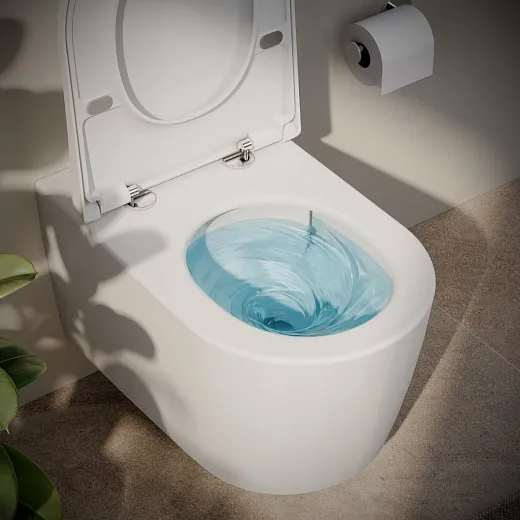 Подвесной унитаз VitrA Metropole Round безободковый QuantumFlush с сиденьем микролифт, белый,  7910B003-6429