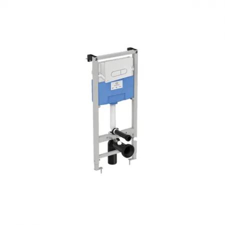 Комплект инсталляции Ideal Standard TESI AquaBlade с унитазом T0079V1 TESI AquaBlade®, с сиденьем и крышкой T3527V1, с инсталляцией PROSYS 120 P и пневматической панелью смыва OLEAS™ P1