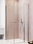 Душевая дверь Radaway Eos II KDD 90/R, 90 х 197 см, с неподвижной частью, стекло прозрачное, профиль хром, правая, 13799461-01R