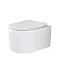 Подвесной безободковый унитаз Ceramicanova Moments CN3003 Rimless, крышка микролифт, сантехфарфор