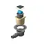 Точечный трап Pestan Confluo Standard Dry 1 Ceramic Gold, 13000123