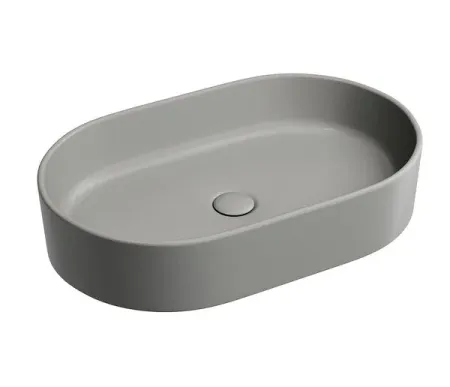 Раковина Ceramicanova Element CN6048MH, 60 см, сантехфарфор, цвет антрацит матовый