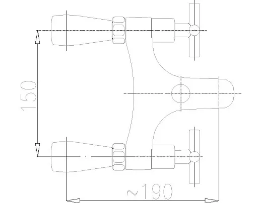 Смеситель на борт ванны Armatura Symetric 345-010-00 хром