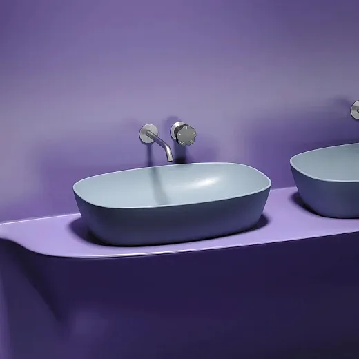 Умывальник Ceramicanova Element CN6049MHL 60см сантехфарфор серо-голубой, CN6049MHL