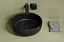 Раковина Ceramicanova Taycan CN12003MB, 37.5 см, сантехфарфор, накладная, черный матовый