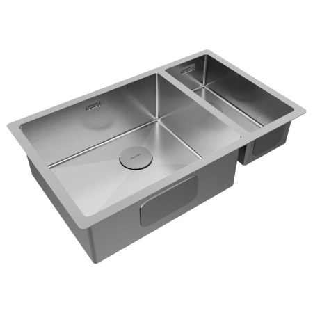 Кухонная мойка Paulmark Next 69/2S Uni PM226944-BSR брашированная сталь правая