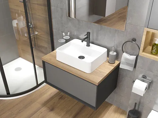 Умывальник накладной Madera Venera 50х37см искусственный камень, 4627173210737