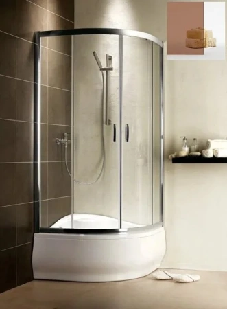 Душевой уголок Radaway Premium Plus A 30401-01-08N, 90 х 90 см, стекло коричневое,  профиль хром Душевой уголок Radaway Premium Plus A 30401-01-08N, 90 х 90 см, стекло коричневое,  профиль хром