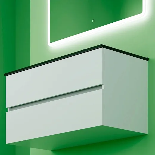 Тумба под раковину Sancos Urban 100, подвесная, белый глянец, UR100W