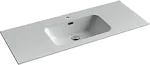 Раковина Ceramicanova Element CN7006, 121 x 46.5 x 18 см, накладная, прямоугольная, с переливом, сантехфарфор