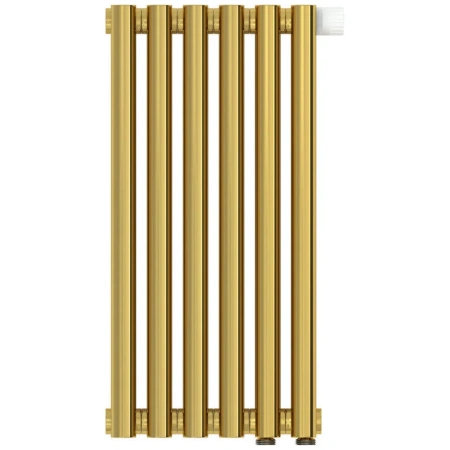 Радиатор трубчатый Сунержа Эстет-00 EU50, 6 секций, нижнее подключение, цвет золото, 03-0322-5006