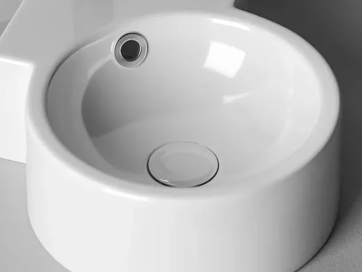 Умывальник Ceramicanova Element CN5019 31х41х12.5см угловой с переливом, CN5019