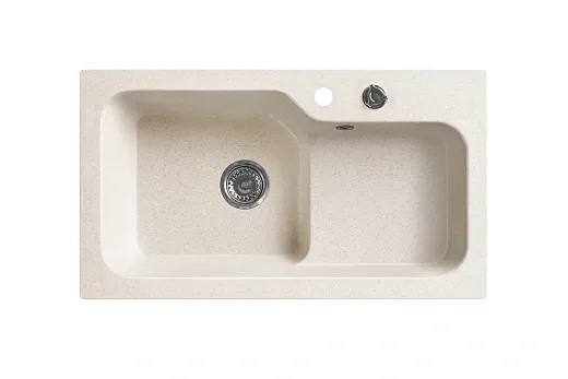 Мойка кухонная Belux SG-REC-HALF-8045-01 Светло-бежевый, RS, 4810924274281