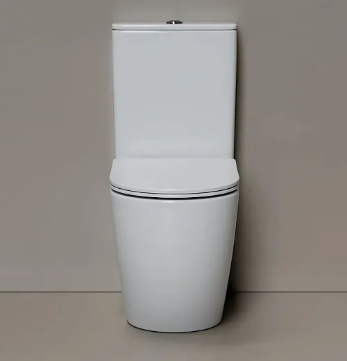 Напольный унитаз Ceramicanova Mia CN1801T, безободковый, смыв Торнадо, сиденье микролифт, белый