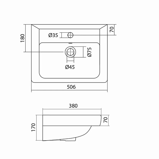 Тумба напольная Volna Lake 50.2D с умывальником белая