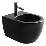 Биде Ceramicanova Play 37 x 49 x 30 см, подвесное, цвет черный матовый, CN3002MB, сантехфарфор